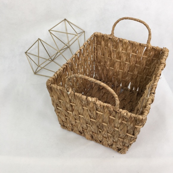 Large Woven Basket Acorn Leaf Tile Insert - Picture 2 of 4